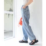 ハイウエスト 後ろゴム フロントタックデニムパンツ | ad thie | 詳細画像9 