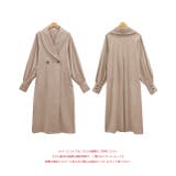 スプリングコート トレンチ ロング ボリュームスリーブ ショールカラー | ad thie | 詳細画像13