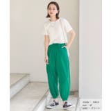 ワッシャー加工・タック ナイロンジョガーパンツ | ad thie | 詳細画像7 