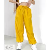 イエロー | ワッシャー加工・タック ナイロンジョガーパンツ | ad thie