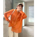 カラーシアーシャツ ノーカラー ポケット ビッグ シルエット | ad thie | 詳細画像13 