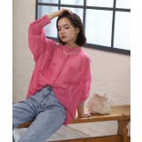 カラーシアーシャツ ノーカラー ポケット ビッグ シルエット | ad thie | 詳細画像29 