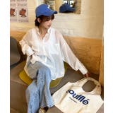 カラーシアーシャツ ノーカラー ポケット ビッグ シルエット | ad thie | 詳細画像3 