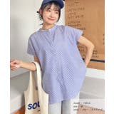 ブルー（ストライプ） | 無地＆ストライプ バンドカラー | ad thie