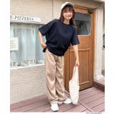 ドロップショルダー ショート丈シンプルTシャツ | ad thie | 詳細画像12 