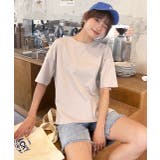 ドロップショルダー ショート丈シンプルTシャツ | ad thie | 詳細画像5 