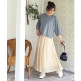 ワイドシルエットショート丈 シンプルTシャツ | ad thie | 詳細画像23 