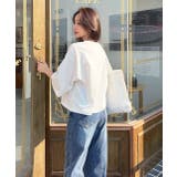 ワイドシルエットショート丈 シンプルTシャツ | ad thie | 詳細画像8 