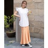 ボーダーTシャツ フレンチスリーブ クルーネック | ad thie | 詳細画像19 