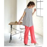 ボーダーTシャツ フレンチスリーブ クルーネック | ad thie | 詳細画像3 