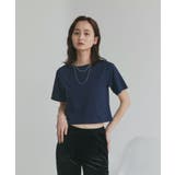 シンプル無地 ボーダー ショート丈ミニTシャツ | ad thie | 詳細画像34