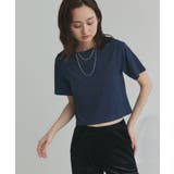 シンプル無地 ボーダー ショート丈ミニTシャツ | ad thie | 詳細画像35
