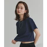 シンプル無地 ボーダー ショート丈ミニTシャツ | ad thie | 詳細画像37