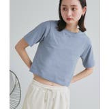 シンプル無地 ボーダー ショート丈ミニTシャツ | ad thie | 詳細画像45