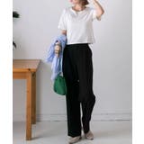 シンプル無地 ボーダー ショート丈ミニTシャツ | ad thie | 詳細画像46