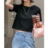 シンプル無地 ボーダー ショート丈ミニTシャツ | ad thie | 詳細画像49