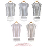 コットン100％・フレンチスリーブ  ボーダーTシャツ | ad thie | 詳細画像20 