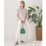 コットン100％・フレンチスリーブ  ボーダーTシャツ | ad thie | 詳細画像7 