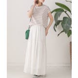 コットン100％・フレンチスリーブ  ボーダーTシャツ | ad thie | 詳細画像8 