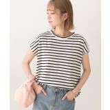 コットン100％・フレンチスリーブ  ボーダーTシャツ | ad thie | 詳細画像9 