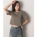 シンプル無地 ボーダー ショート丈ミニTシャツ | ad thie | 詳細画像10 