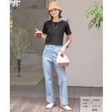 シンプル無地 ボーダー ショート丈ミニTシャツ | ad thie | 詳細画像25 