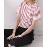 シンプル無地 ボーダー ショート丈ミニTシャツ | ad thie | 詳細画像33 