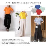 シンプル無地 ボーダー ショート丈ミニTシャツ | ad thie | 詳細画像42 