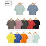シンプル無地 ボーダー ショート丈ミニTシャツ | ad thie | 詳細画像49 