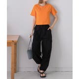 シンプル無地 ボーダー ショート丈ミニTシャツ | ad thie | 詳細画像54