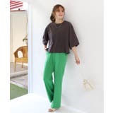 ワイドシルエット ショート丈Tシャツ | ad thie | 詳細画像48 