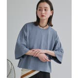 ワイドシルエット ショート丈Tシャツ | ad thie | 詳細画像56