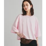 ピンク | ワイドシルエット ショート丈Tシャツ | ad thie