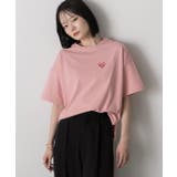 ハート刺繍 ワンポイントTシャツ | ad thie | 詳細画像12 
