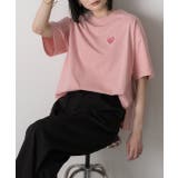 ハート刺繍 ワンポイントTシャツ | ad thie | 詳細画像17 