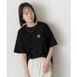 ハート刺繍 ワンポイントTシャツ | ad thie | 詳細画像20 
