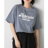 ブルーグレー | ロゴプリント ベーシックTシャツ | ad thie
