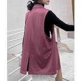 動きやすく快適ストレッチ素材 ポケット付き テーラードジレ | ad thie | 詳細画像23 