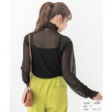 サムホールシアーハイネックロンT | ad thie | 詳細画像18 