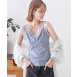 裾メロー・Vネック レースキャミソール | ad thie | 詳細画像13 