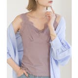 裾メロー・Vネック レースキャミソール | ad thie | 詳細画像25 