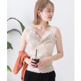 裾メロー・Vネック レースキャミソール | ad thie | 詳細画像6 