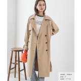 ベージュ | キャンディースリーブ ステンカラー トレンチコート | ad thie