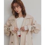 ピンクベージュ | キャンディースリーブロングトレンチコート | ad thie