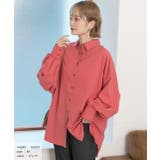 ピンク | 【2022AW新作】オーバーサイズ ピーチスキンシャツ 秋服 秋 冬服 冬 | ad thie