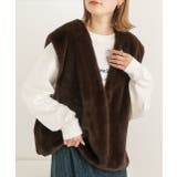 ゆったり エコファー Vネックベスト | ad thie | 詳細画像4 