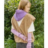 ゆったり エコファー Vネックベスト | ad thie | 詳細画像7 