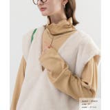 ベージュ | メローロック テレコ素材 タートル インナー | ad thie