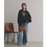 配色ステッチ・刺繍ロゴ 裏起毛BIGプルオーバー | ad thie | 詳細画像10 