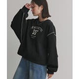 配色ステッチ・刺繍ロゴ 裏起毛BIGプルオーバー | ad thie | 詳細画像12 